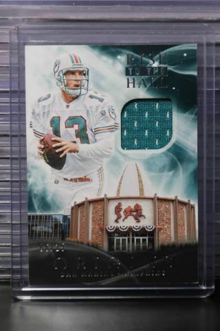 2019 Origins Dan Marino Rise To The Hall Jersey Relic 06/25 Dolphins Aa