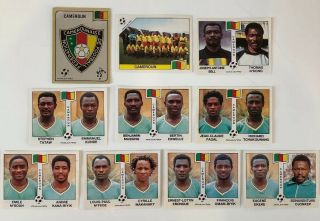 Panini Italia 90.  10 X Cameroon Stickers.  Complete Your Album.  World Cup Wm