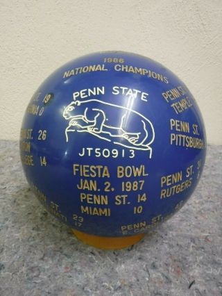 1986 Penn State National Championship Moments On Bowling Ball