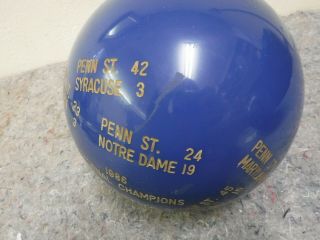1986 Penn State National Championship Moments on Bowling Ball 7