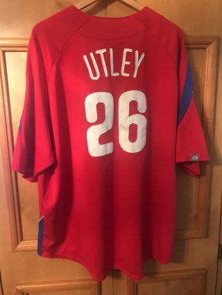 Chase Utley Philadelphia Phillies 26 Men’s Stitched 2xl Majestic Jersey