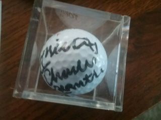 Mickey Charles Mantle Autographed Golf Ball Coa/loa Gaff - 67012