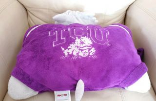 Pillow Pets TCU Horned Frog Purple Plush Texas Christian University 2