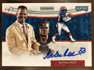 Andre Reed ’d 1/1 Auto 2018 Playoff Hof Touchdown Parallel True One Of One