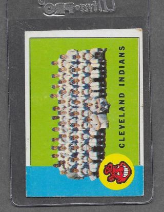 1963 Topps Baseball 451 Cleveland Indians Team Vg 0451
