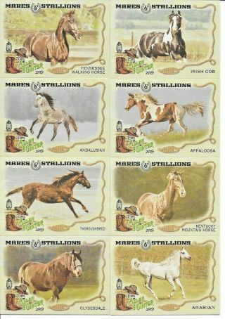 2019 Topps Allen & Ginter Mares And Stallions Complete Insert Set (15 Cards)