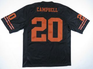 Earl Campbell Texas Longhorns Sewn Nike Ncaa Throwback Football 20 Jersey L