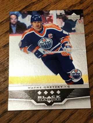 2005 - 06 Wayne Gretzky Black Diamond Quad Edmonton Oilers Sp