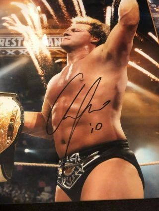 Chris Jericho Autographed Plaque WWE Wrestlemania 26: 45/500 Low Number 2
