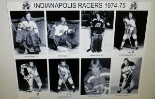 1974 - 75 Indianapolis Racers Wha Photos 8x10 Dion Dyck Block Fitchner Heatly.