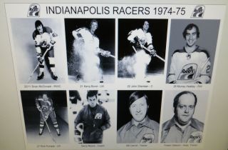 1974 - 75 Indianapolis Racers WHA photos 8x10 Dion Dyck Block Fitchner Heatly. 5
