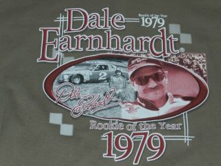 Dale Earnhardt Sr.  1979 Rookie Of The Year/ 2 - Sided T Shirt (m)