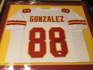 Tony Gonzalez Signed And Framed Kansas City Chiefs Jersey - Jsa