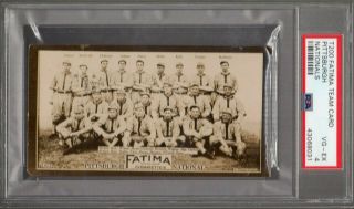 1913 T200 Fatima Team Card Pittsburgh Nationals Psa 4 Vg - Ex Honus Wagner