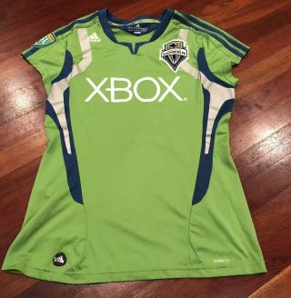 Adidas Climalite Seattle Sounders Fc Mls Women’s Soccer Jersey Smith 23 Large