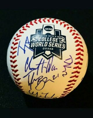 Autograph Auto Vanderbilt Baseball Team 2019 College World Series Champs Cws
