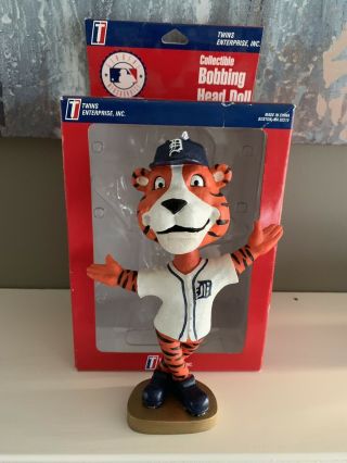 Detroit Tigers Paws Mascot Tei 2003 Bobblehead