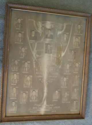 1923 Massillon Football Team Framed Photo Stark County Champs