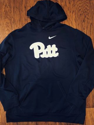 Nike Therma Fit Hoodie University Of Pittsburgh Pitt Panthers Men’s Xl