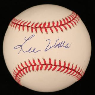 Lee Walls (d.  1993) Pirates Cubs Dodgers Signed Oal Baseball - Jsa