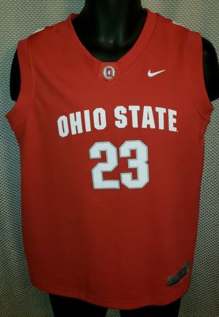 Ohio State Buckeyes Scarlet Nike Elite Basketball Jersey 23 Euc - Youth Xl (20)