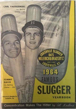1964 Louisville Slugger Famous Slugger Yearbook / Tommy Davis / Carl Yastrzemski