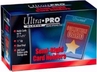 100 Ultra Pro Semi Rigid Card Holders Psa Bgs Grading Submission Tall 43000
