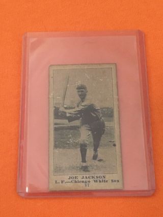 Shoeless Joe Jackson 87 Baseball Card As Rp St 633