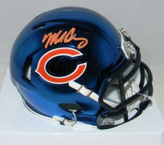 Mike Singletary Autographed Signed Chicago Bears Chrome Speed Mini Helmet Bas