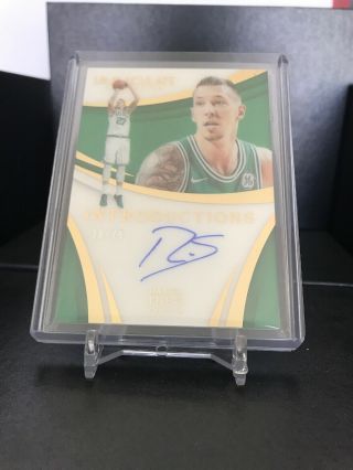2017 - 18 Panini Immaculate Daniel Theis Introductions Auto 28/75 Celtics