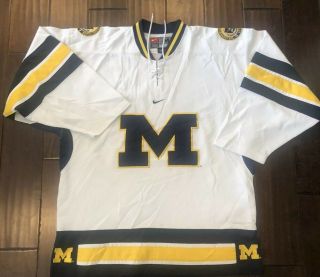 University Of Michigan Wolverines Nike Ncaa White Hockey Jersey Men 
