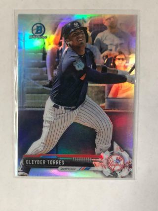 Gleyber Torres 2017 Bowman Chrome Rc Refractor Bdc200 Yankees Invest Now