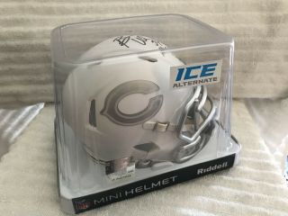 Brian Urlacher Autographed Signed Ice Mini Chicago Bears Helmet,  Hof Inscription