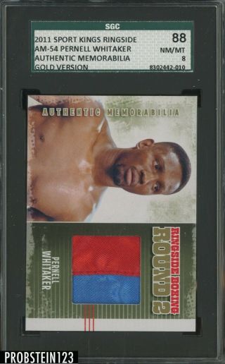 Pernell Whitaker 2011 Ringside Boxing Am - 54 Gold 1/10 Fight Worn Patch