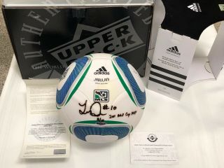 Landon Donovan Mvp Autograph Adidas Mls Soccer Match Soccer Ball Uda Le 8/10