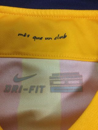 Nike Mens 2015/16 FC Barcelona Soccer Jersey Gold/Red 658785 - 740 Medium 7