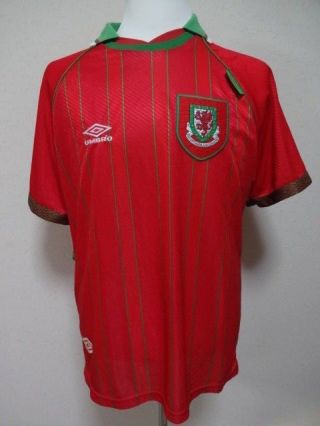 Wales 100 Soccer Football Jersey Shirt L 1994/95 Home Umbro