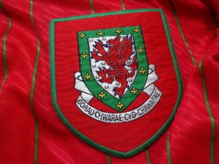 Wales 100 Soccer Football Jersey Shirt L 1994/95 Home umbro 7