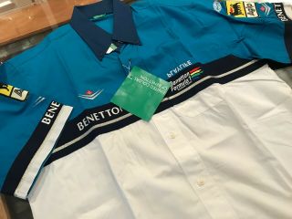 Authentic 1999 Mild Seven Benetton Playlife F1 Team Issue Shirt - British GP 2