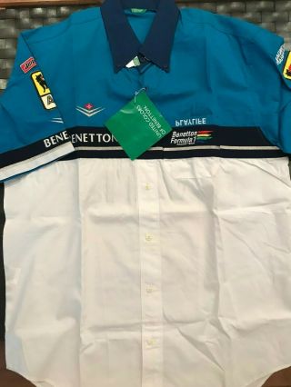Authentic 1999 Mild Seven Benetton Playlife F1 Team Issue Shirt - British GP 5