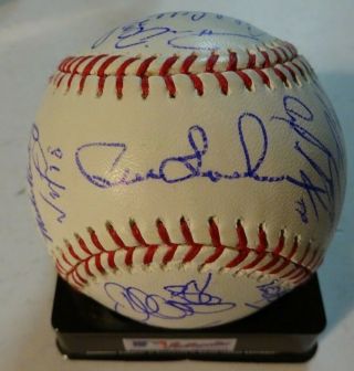Autographed 2013 Colorado Rockies Team Signed Baseball Romlb 26 Signatures