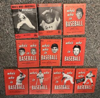 Who’s Who In Baseball Magazines Full 1950’s Run 1950 - 59 Mickey Mantle