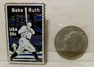 1983 Babe Ruth Yankees Usps 20c Stamp Pin -