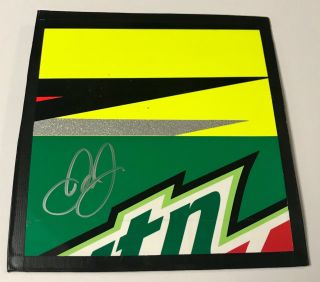 2017 Dale Earnhardt Jr Axalta Nascar Signed 8x8 Race Sheetmetal W/ (d)