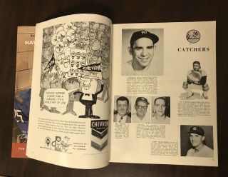 1960 World Series Program & Scorecard Yankees Pirates Mantle Clemente Unscored 4