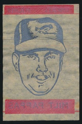 1965 Topps Baseball Transfers Insert - Milt Pappas (baltimore Orioles)