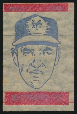 1965 Topps Baseball Transfers Insert - Ed Kranepool (york Mets)