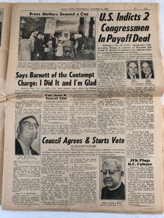 Yankees Win World Series - 1962 York Daily News Newspaper 5