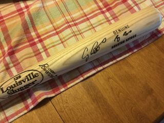 Craig Biggio Game Bat Autographed.  Houston Astros 5
