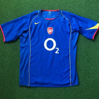 Nike Xl 2004 - 2005 Arsenal Fc Away Shirt Jersey Camiseta Kit Bergkamp Henry Xl